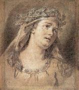 Jacques-Louis  David Sorrow oil on canvas